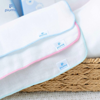 Piumie Khăn sữa gạc xô Piu Miu 4 lớp, 100% cotton tự nhiên, mềm mại, lành tính, thấm hút cao - hộp 10 chiếc