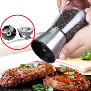 [Inox304] Dụng cụ xay tiêu, hạt khô kiêm lọ đựng gia vị nắp inox304 siêu bền