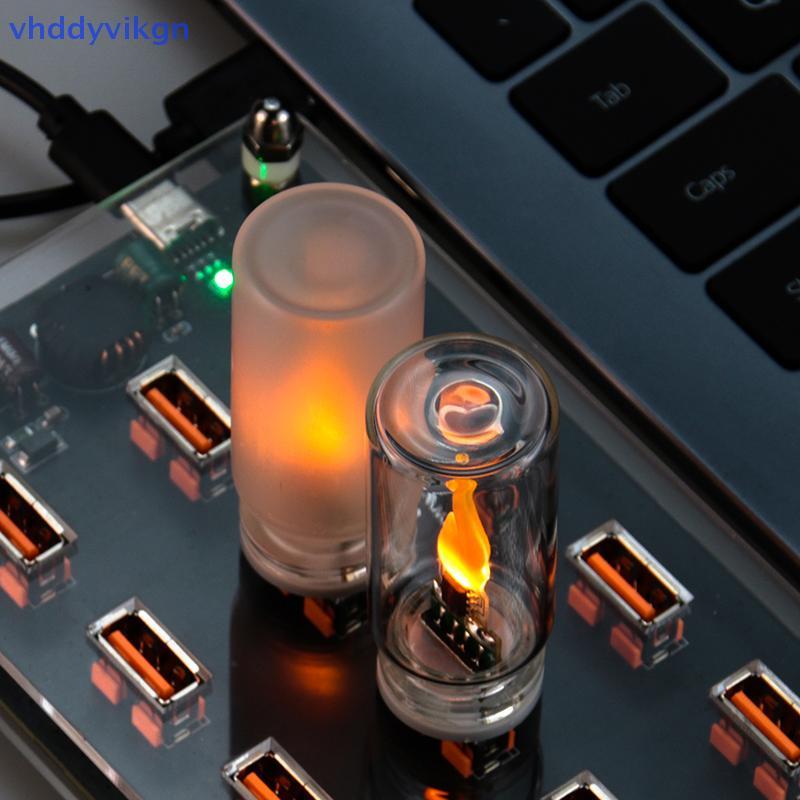 VHDD 5V LED Mô Phỏng Bóng Đèn Ngọn Lửa USB Đèn Ngủ Lễ Hội Ô Tô Di Động Bóng Đèn Trang Trí VN