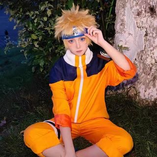 Trang phục cosplay Naruto Uzumaki, đầy đủ đạo cụ, phù hợp sân khấu và biểu diễn