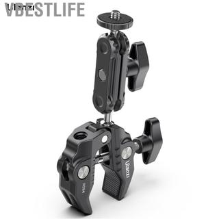 VBESTLIFE Ulanzi R094 Giá đỡ bóng siêu kẹp đa chức năng Hợp kim nhôm đầu bi xoay 360 ° kép với vít 1/4 inch 3/8 ren chịu tải 1,5kg