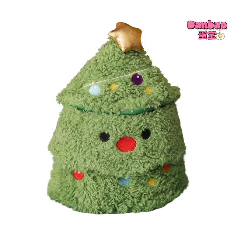 ((DANBAO) Những người bạn ẩn náu trong cây thông Noel Đồ chơi sang trọng Búp bê cây thông Noel dễ thương Santa Nai sừng tấm Người tuyết Chất liệu Quà tặng mềm cho bạn bè Quà tặng Giáng sinh Đồ chơi DANBAO