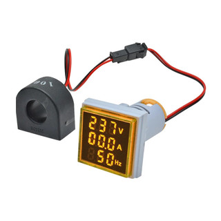 Thiết Bị Kiểm Tra Vôn Kế 0-100A 3 Trong 1 Square LED Digital Dual Display Voltmeter &Ammeter Voltage Gauge Current Meter