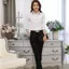 S-5XL Áo Sơ Mi Nữ Thời Trang Nữ OL Công Sở Nữ Áo Sơ Mi Tay Dài