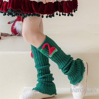 6-15 Tuổi Bé Gái Giáng Sinh Đan Chân Ấm Hơn Cắt Mũ Bắp Chân Bao Boot Tất Dạo Phố Cho Tiệc Hàng Ngày