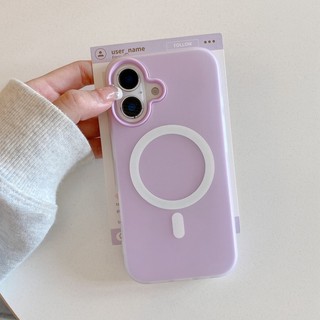 Kẹo Màu Matte Jelly Ốp Lưng Điện Thoại iPhone 17 16 15 Pro Max 17 Air 16 15 Plus Từ Tính 2 Trong 1 Bao