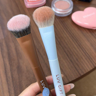 LUV GIFT Cọ trang điểm, cọ má hồng nghiêng, cọ tạo khối, mềm mại, thân thiện với da, tiện lợi để mang theo