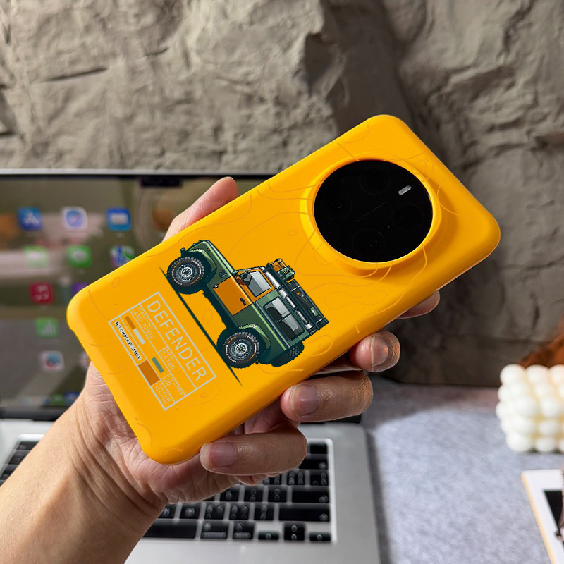 Ốp điện thoại cứng xe SUV địa hình Micro Matte Half Wrap cho Honor Magic 8 / 7 Pro 6 5 Honor 300 Pro 200 90 GT Pro Huawei Mate 70 Mate 60 Pro Mate 50 Mate 40 Ốp Honor chống sốc