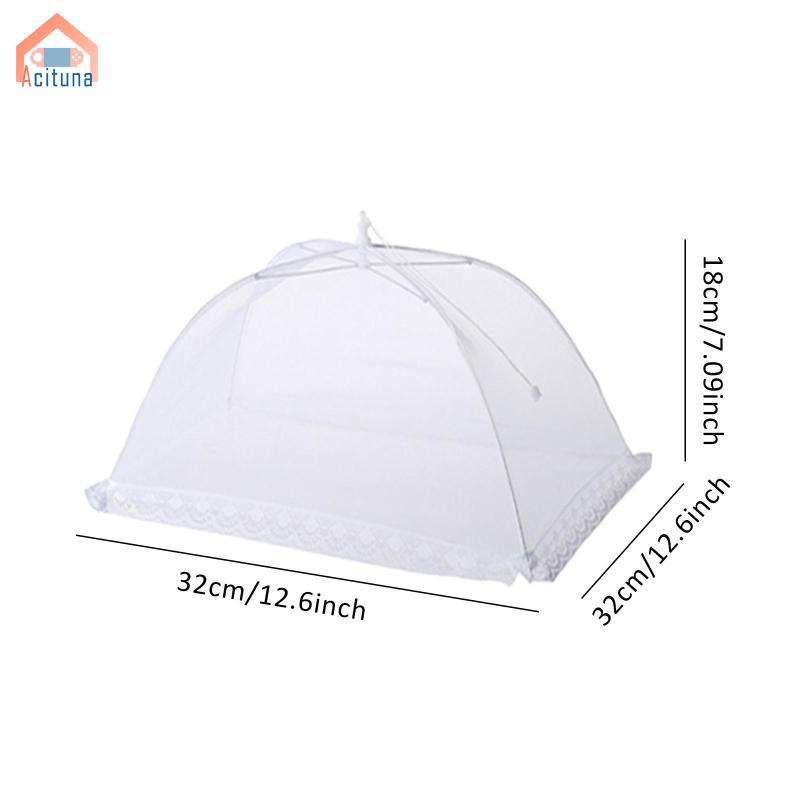 Acuuna Thời Trang Nhẹ Có Thể Gập Lại Lưới Thực Phẩm Có Viền Ren Cho Cắm Trại Trong Nhà Nướng BBQ