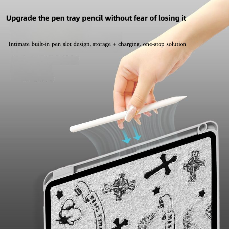 Ốp Bảo Vệ Cho iPad Air 11 Gen7 Gen8 Gen9 Thế Hệ 10 Mini4 / 5 / 6 Air 13 inch M2 Air6 M3 Air7 M4 24S pro11 Air4 / air5 Gen5 / 6 pro 12.9 Air2 25S A16 gen11th Xoay 360 Độ