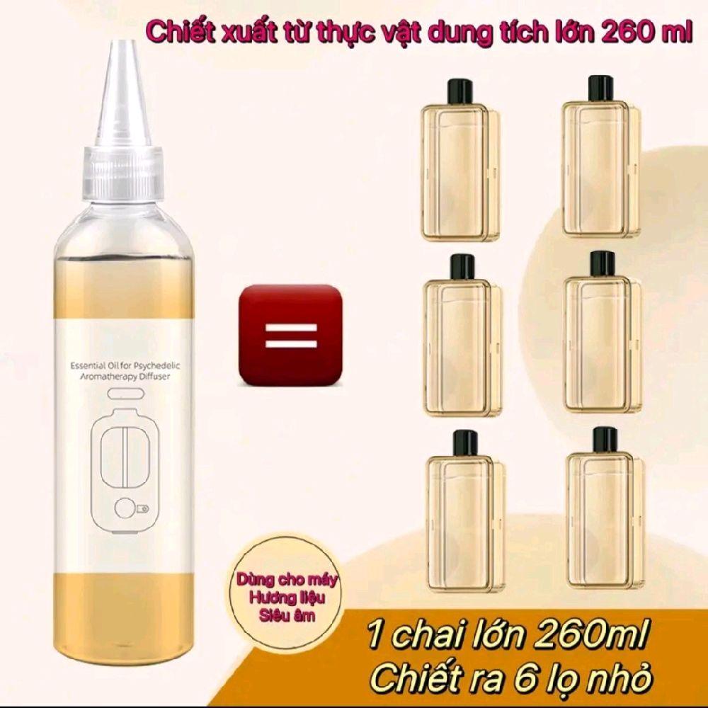 Tinh dầu thơm phòng chai lớn 260ml bổ sung tinh dầu cho máy phun, tinh dầu chai chiếc lớn thích hợp nhiều loại máy phun