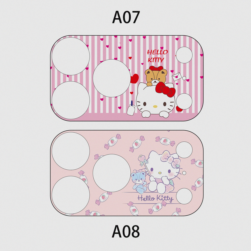 [2 Cái] Sanrio Hello Kitty Kuromi Cinnamoroll Miếng Dán Giấy Máy Ảnh Mềm Mỏng Cho iPhone 17 Pro / 17 Pro Max Trang Trí Phim Máy Ảnh Chống Mài Mòn Chống Trầy Xước Bảo Vệ Camera