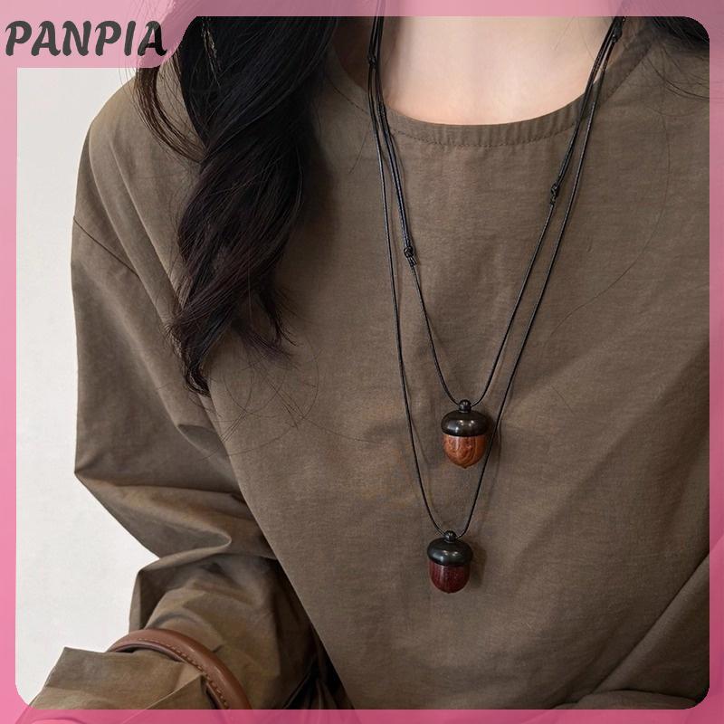 PNIAP - Mặt Dây Chuyền Acorn Sáng Tạo, Dài Phù Hợp Làm Chocker, Trang Sức Thời Trang Quà Tặng Lý Иdeal