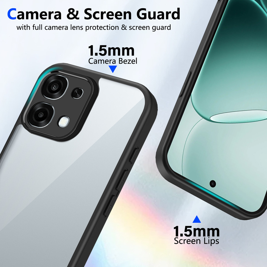 Ốp lưng OPPO A6 Pro 5G Vỏ trong suốt mờ thời trang cho Ốp điện thoại OPPO A6 Pro