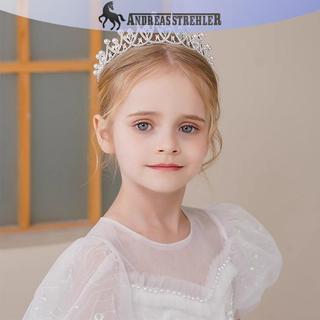 Onetimingfine 2023 Phụ Nữ Mới Bé Gái Màu Bạc Vương Miện Mũ Pha Lê Hàn Quốc Tiara Thời Trang Sinh Nhật Đầm Kim Cương Giả Vương Miện Phụ Kiện Tóc VN