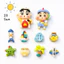 Set Charm Shin Summer Beach Adventure – Shin Cậu Bé Bút Chì Du Lịch Biển Mùa Hè Phong Cách Kawaii Resin Trang Trí Dép Ca