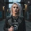 Vòng cổ kim loại phong cách Punk với mặt dây chuyền trái tim và khóa OT Thiết kế nhẹ cho nữ