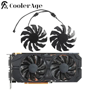 Quạt Thẻ iiVideo Cho Gigabyte GeForce GTX 960 GTX 950 R9 390 380 T129215SU PLD09215SU 88MM Card đồ họa thay thế GPU Fanx *