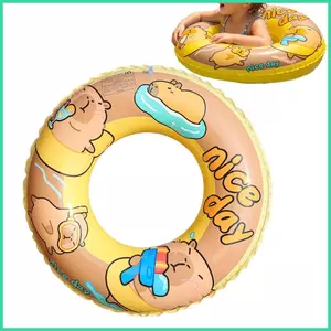 Vòng Bể Bơi Bơm Hơi Chống Rò Rỉ Dễ Thương Capybara Phao Hỗ Trợ Ống Bơi Bơm Hơi Cho Lounging Trò Chơi Bãi Biển sonlekvn