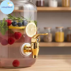 Pufangbliss Không Nhỏ Giọt Nước Giải Khát Vòi Van Thực Phẩm Mạ Điện Vòi Nhựa Phù Hợp Với Đồ Uống Hộp Đựng Đá Buets Nhà Bếp Thanh VN