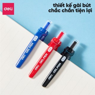 [QUÀ TẶNG] Bút Gel Deli Luyện Viết Tiếng Trung, Hàn, Nhật Ngòi 0.7mm Có Đệm Tay Viết Siêu Mượt Nhanh Khô
