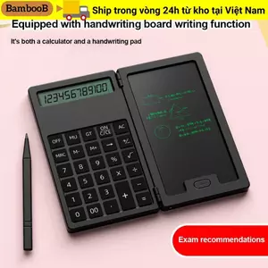 Máy tính khoa học BAMBOOB, Máy tính toán 12 chữ số, Máy tính toán LCD chuyên nghiệp Notepad Máy tính kế toán đa chức năng có thể gập lại Văn phòng