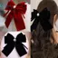 Kudosation Thanh Lịch Nhung Nơ Tóc Ruy Băng Nơ Đuôi Ngựa Barrette Kẹp Tóc Nữ Cô Gái Tiệc Cưới Phụ Kiện Tóc Đẹp