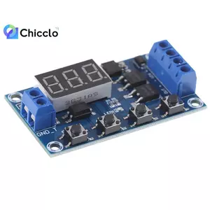 DC 6-30V Dual MOS LED Công tắc rơle trễ thời gian kỹ thuật số Bảng mạch Đẹp