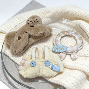 10cm Quần Áo Bé Gấu Bánh Quy Búp Bê Cotton Dễ Thương Siêu Dễ Thương Thay Thế Quần Áo Sang Trọng Phù Hợp Với