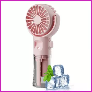 Quạt cầm tay có phun sương nước với bình nước 20ml USB có thể sạc lại 4 tốc độ Quạt phun sương cầm tay lyuvn