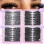 D Curl 10-18mm Lông mi giả DIY - Cụm đơn được phân đoạn để trang điểm tự nhiên
