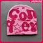 JASMINE Vintage Y2K Len Acrylic Dệt Kim Mũ Nữ Beanie Mùa Đông Ấm Bò Bông Tai Kẹp Hip Hop Thường Ngày Skullies Mũ Ngoài Trời JASMINE