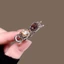 MAUROPOLI Tinh Tế Nhỏ Pha Lê Nơ Kẹp Tóc Nhỏ Nữ Bên Kẹp Tính Khí Trán Gãy Kẹp Tóc Nổ Mỏ Vịt Kẹp Top Clip