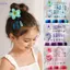 SAIA 80 Bộ Phụ Kiện Tóc, Kẹp Vuốt Hoa Ngọt Ngào Dễ Thương, Dây Buộc Tóc Macaron Scrunchies Sang Trọng Cho Nữ Bé Gái