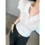 🔥có hàng sẵn🔥áo polo nữ áo thun cổ bẻ nữ áo phong cách hàn quốc nữ Trí Thông Minh Cao Cổ Chữ V Slim-fit Vai Ngắn Tay Áo Thun Nữ Mùa Hè Ve Áo Ice Silk Kn