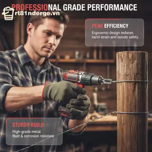 GE Di Động Dây Buộc Twister Dụng Cụ Chống Rỉ 3-5 Mm Dây Sắt Xoắn Dụng Cụ Cho Gia Đình DIY Sửa Chữa Dây Thép Gai Bảo Vệ VN