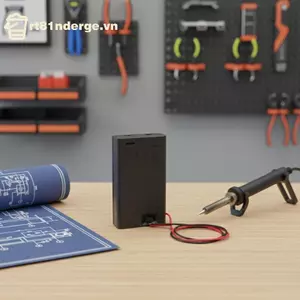 GE AA Pin AA Hộp Pin AA 1 / 2 / 3 / 4 Khe Cắm AA Pin 14500 AA Hộp Bảo Quản DIY Có Dẫn Series Kết Nối VN