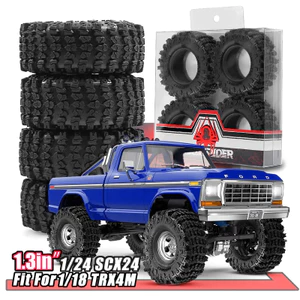 4 Lốp Cao Su Dính Siêu Mềm 66mm 1.3 Inch Cho 1 / 24 1 / 18 SCX24 TRX4M FCX24 AX24 RC Bánh Xe Nâng Cấp