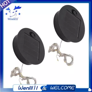 2 Chiếc Đèn Năng Lượng Mặt Trời Thay Thế Đèn LED Bảng Điều Khiển Năng Lượng Mặt Trời Nắp Đèn Lồng Cho Đèn Lồng Treo Ngoài Trời IP65 Chống Thấm Nước