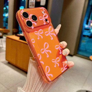 Ốp Lưng IPhone 13 15 11 17 16 12 14 ProMax  Nơ hồng pastel in toàn nền 7 8Plus XR X XS Max