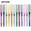 Bút bi mực GETVOW, Bút trung tính thùng kim 0,5mm bằng nhựa, Công cụ viết văn phòng phẩm cực mịn Trường học