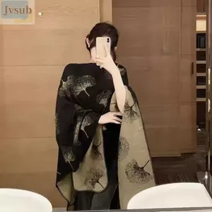 Áo Chui Đầu Dệt Kim JVSUB, Áo Khoác Nữ Dày Phong Cách Thanh Lịch, Vải Ấm Áp Thường Ngày Rời Phù Hợp Với Áo Vest Không Tay In Hai Mặt Thu Đông