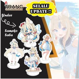 Standee Figure Akrilik Sameko Saba Vtuber / Standing Action figure Acrylic Sameko Saba Vtube - Style 1