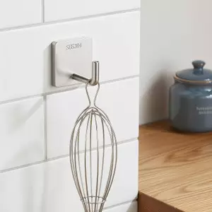 Doutie Thép không gỉ Tự Dính Móc Treo Tường 5 / 10 Cái Chịu Lực Chống Thấm Nước Chống Rỉ Sét Cho Văn Phòng Tại Nhà Treo Chìa Khóa Dụng Cụ Áo Khoác VN