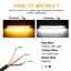 Ziyulinyuk LED Xe Máy Bật Đèn Tín Hiệu & DRL Moto Flasher Vòng Nĩa Dải Đèn VN