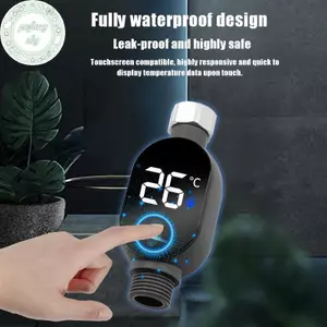 Nhiệt kế đầu vòi hoa sen PUSKY Hiển thị phụ kiện vòi hoa sen Đồng hồ đo nhiệt độ nước tại nhà VN