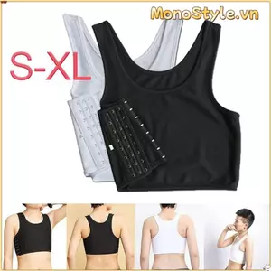 Áo Tank Tops và Corset Vest Shaper M-3XL, Chất liệu Kết Dính, Phù Hợp Tomboy