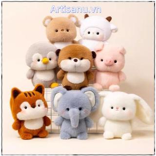 Búp bê đồng hành ARTISANU, gối nhồi bông voi 16cm, gấu dễ thương, siêu mềm, để bàn