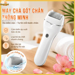 Máy chà gót chân thông minh, 3 tốc độ, pin 180 phút, cảm biến áp lực, đầu mài đá thạch anh