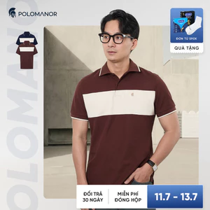 Áo polo nam cao cấp LENIX, BST HOLIDAY SEASON, chất liệu CVC Diamond thanh lịch sang trọng - POLOMANOR